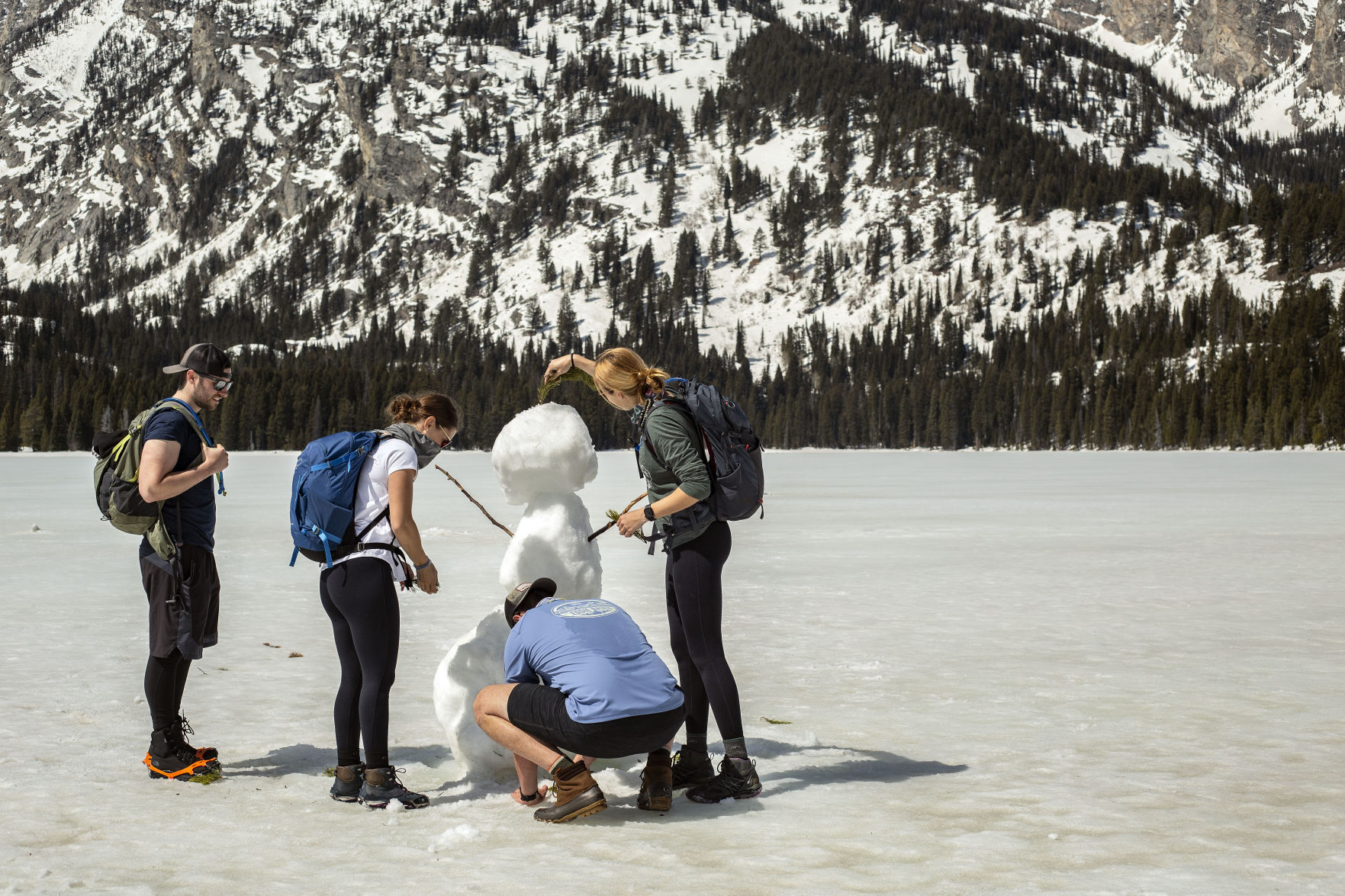 Taggart Lake snowman